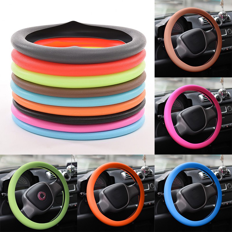 Vỏ bọc vô lăng ô tô chất liệu da silicone nhiều màu tùy chọn