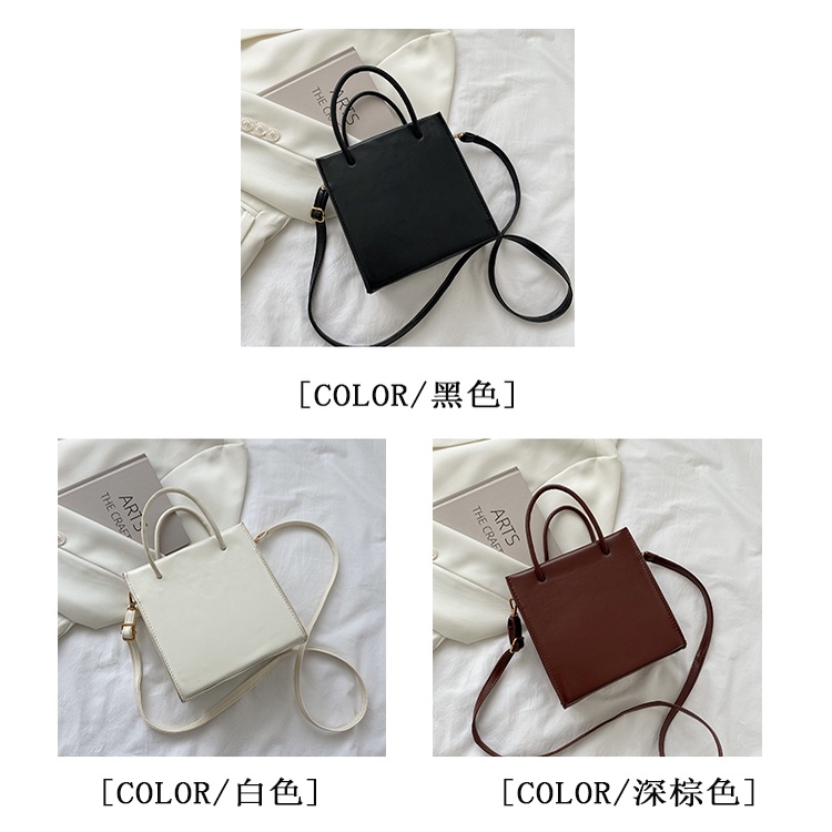 Túi Đeo Chéo JASMIN NOIR Bằng Da Pu Thiết Kế Đơn Giản Thời Trang Retro Cho Nữ
