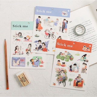 Sticker bóc dán cuộc sống vui vẻ.