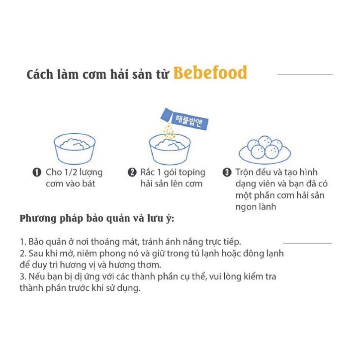 Gia vị rắc cơm cho bé Bebefood 10M+