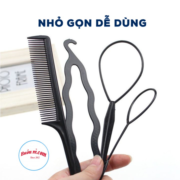 Bộ 4 dụng cụ tạo kiểu tóc đa năng 00287