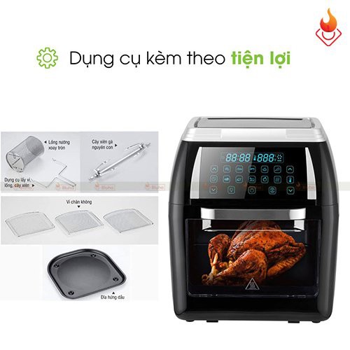 [ HÀNG CHÍNH HÃNG ] Nồi Chiên Không Dầu FASTER -MGR12SM-12Lit-1800w-Hàng Nhập Khẩu -Bảo Hành 24 Tháng