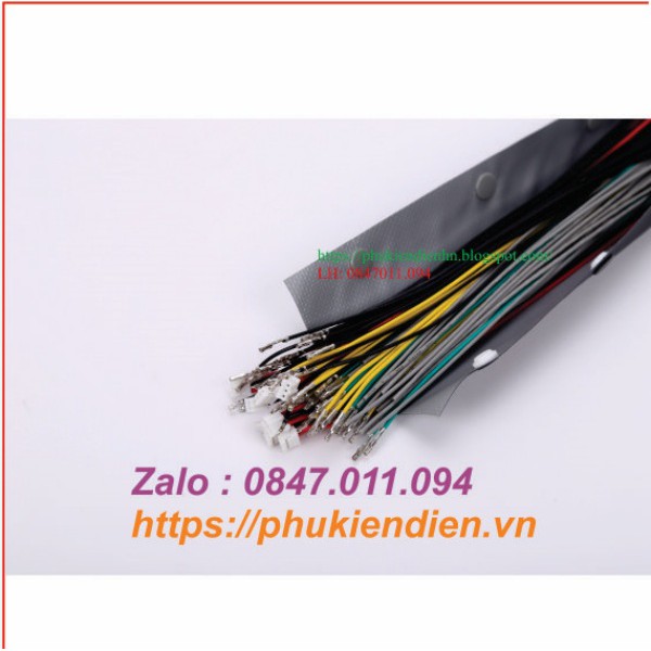Bạt bọc dây điện có khuy bấm chống cháy xám- đen