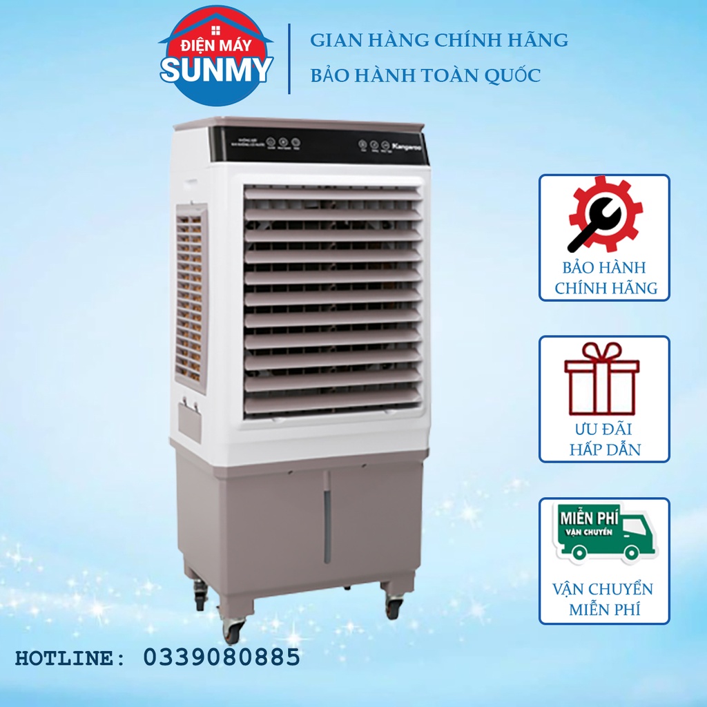 Quạt điều hoà Kangaroo KG50F79 45 lít, quạt hơi nước, máy làm mát không khí - bảo hành chính hãng