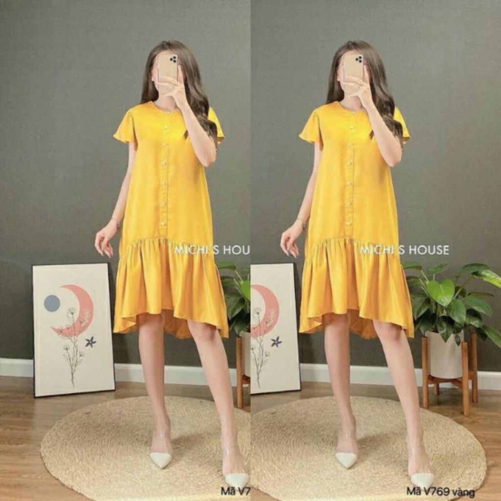 Váy bầu thiết kế công sở mùa hè Dambauxinh-YA chất lụa mát freesize (40-65kg)