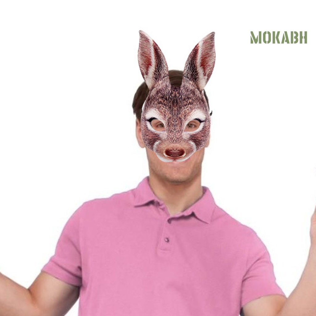Kẹp Tóc Che Nửa Mặt Bằng EVA Hình Thỏ Vui Nhộn Cho Halloween