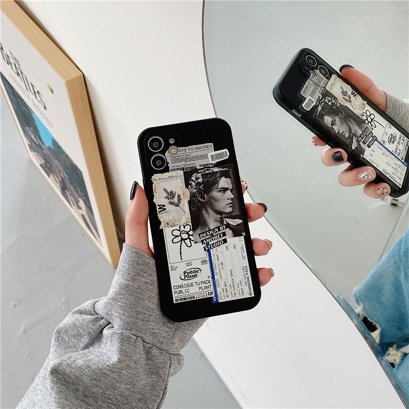 Ốp Điện Thoại TPU Mềm Chống Rơi Họa Tiết Thời Trang Cho IPhone 14 Pro max 14 Plus 13 12 Pro max 11 Pro max x xs max xr 7 8 Plus