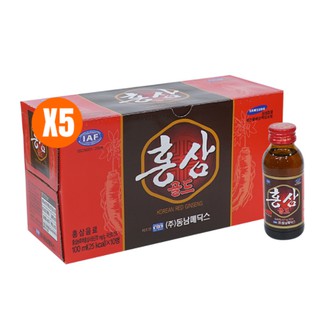 Combo 5 hộp ( 50 chai x 100ml) nước uống hồng sâm Hàn Quốc
