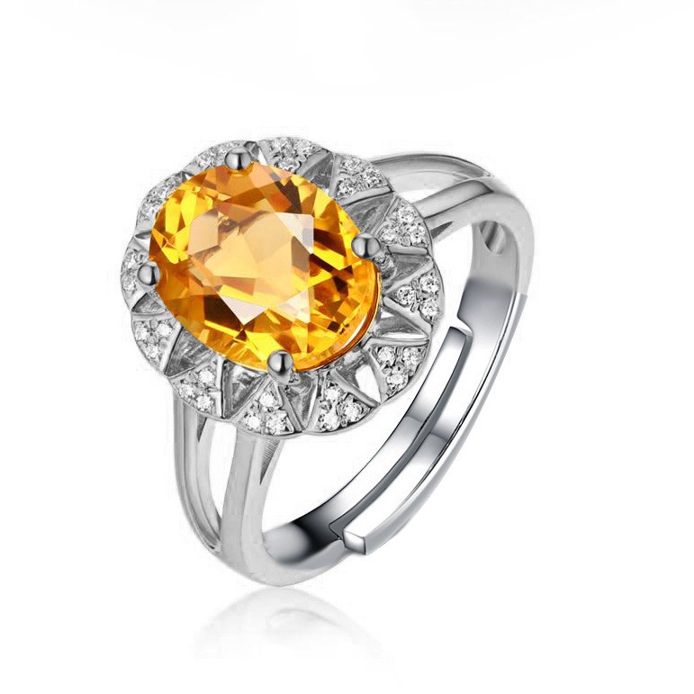 Nhẫn Đính Đá Kiểu Dáng Sang Trọng Cho Nữ