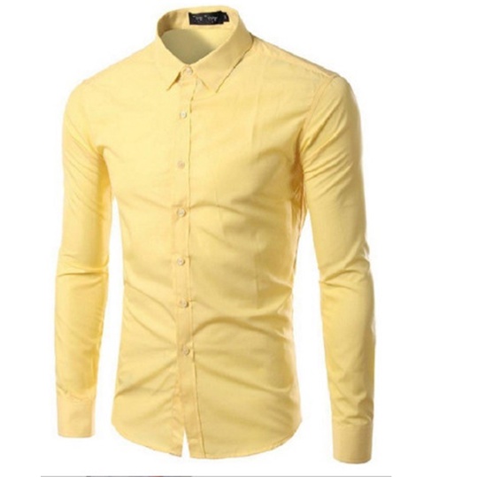 Áo sơ mi nam dài tay nhiều màu vải cotton