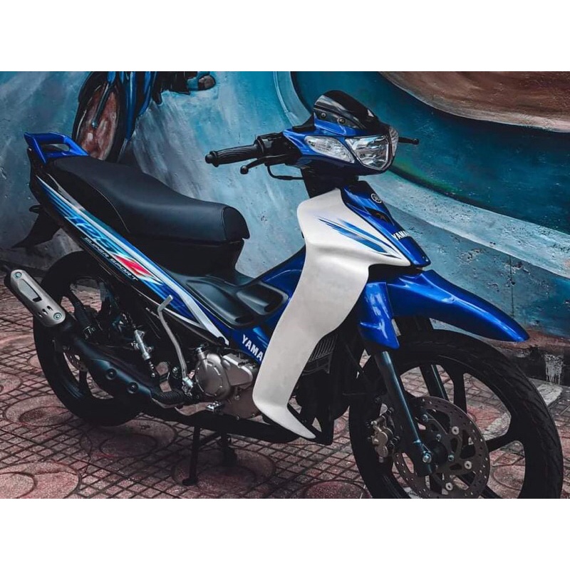Tem rời dán xe YaZ 125 đen trắng xanh. Decal cao cấp