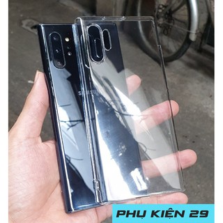 [Samsung Note 10/10+/10 Plus] Ốp lưng cứng trong suốt có gờ bảo vệ camera