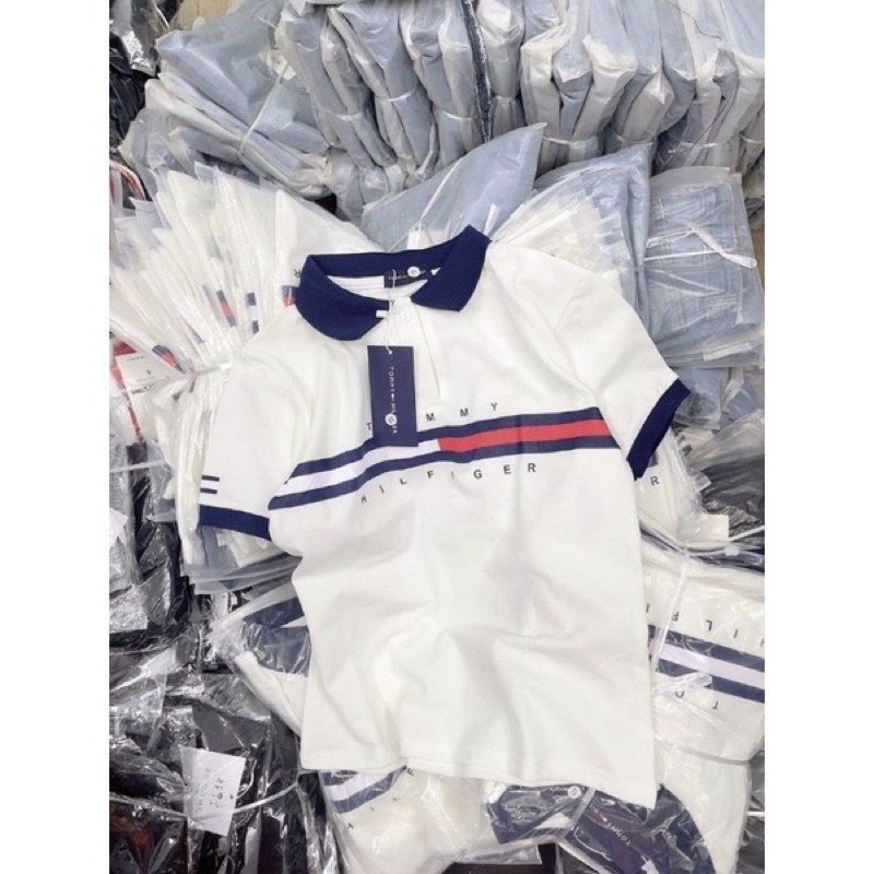 Áo Polo Cá Sấu Nữ Cổ Bể Đen Trắng Mặc Lên Siêu Xinh(HÀNG CÓ SẴN)
