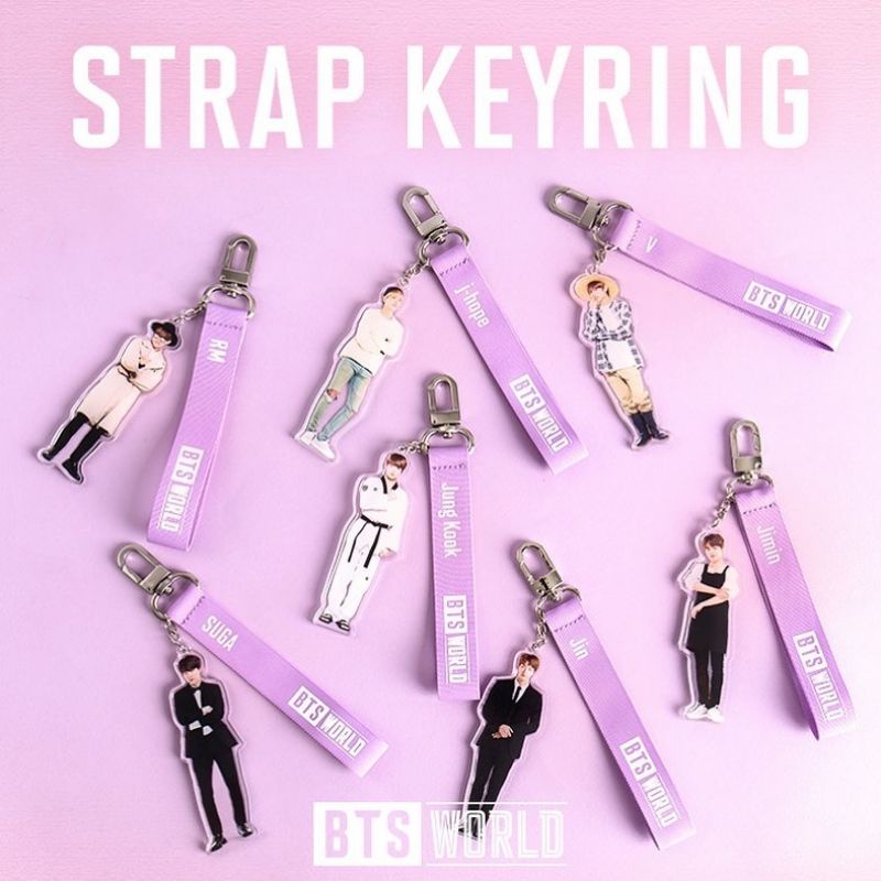 VStore [HÀNG CÓ SẴN] KEYRING BTS WORLD - MÓC TREO KHOÁ TRONG BTS WORLD