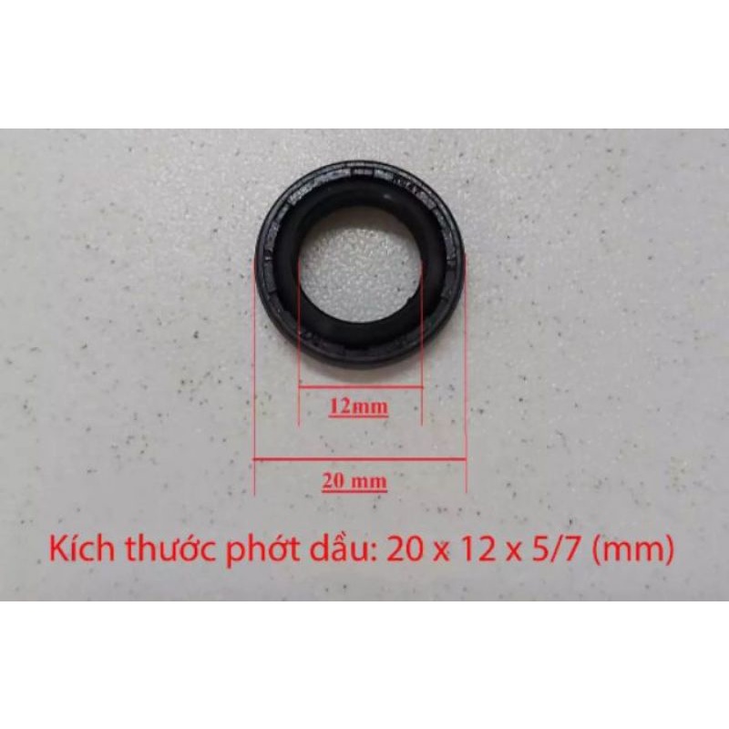 Combo 3 phớt dầu 12*20 hoặc 12*18 dùng để thay thế sửa cho dòng máy bơm nước rửa xe