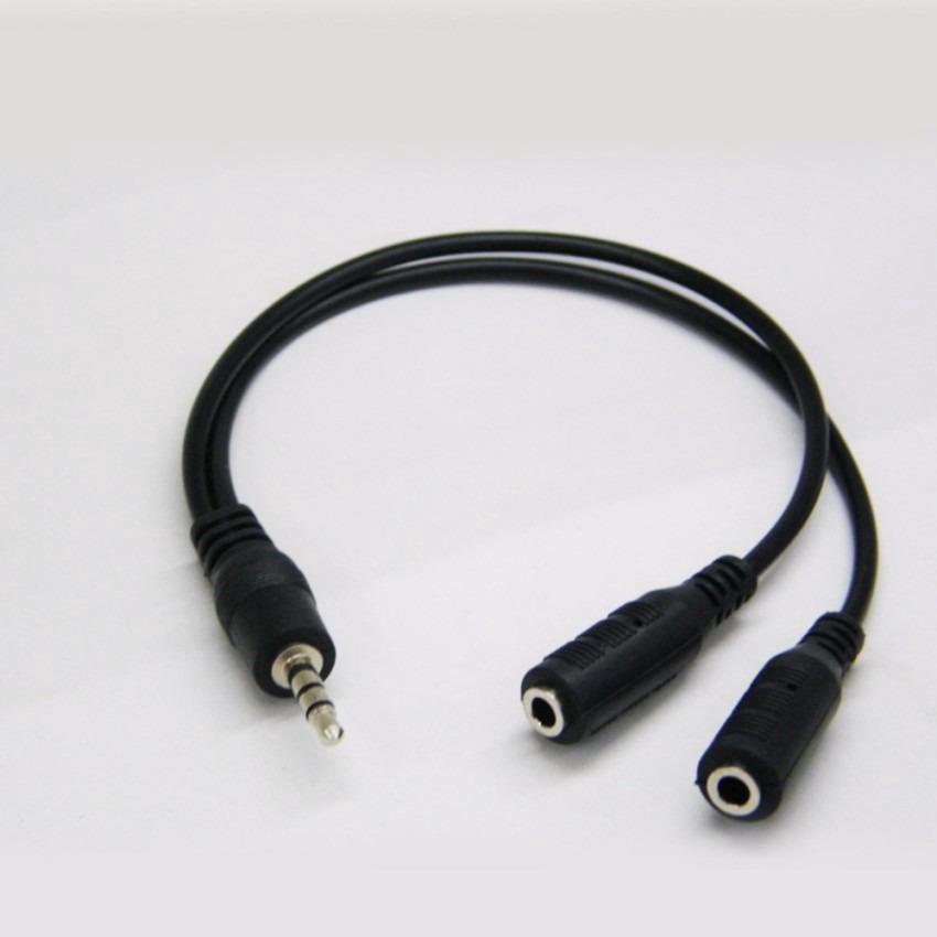 Dây chia jack loa chuẩn 3.5 từ 1 ra 2