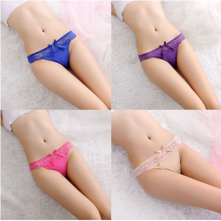 Quần Lót Viền Ren Lọt Khe Gợi Cảm-GX247
