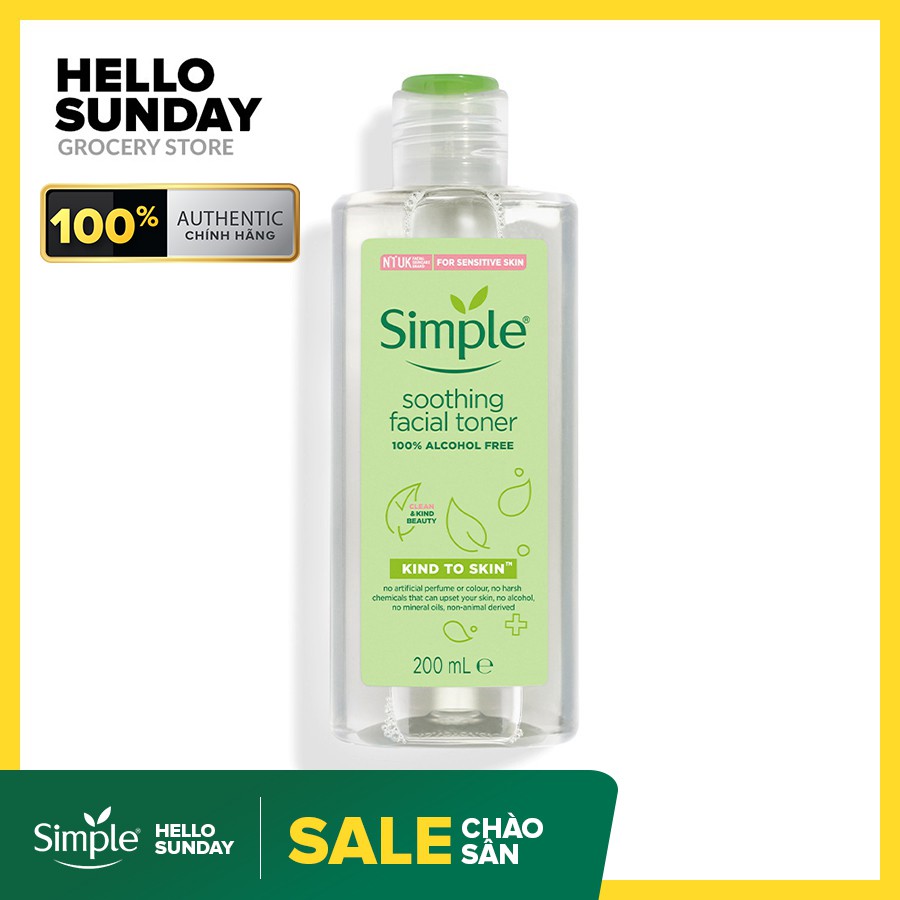 Combo Simple Chăm Sóc Da Nhẹ Dịu: Tẩy Trang + Sữa Rửa Mặt + Nước Hoa Hồng | BigBuy360 - bigbuy360.vn