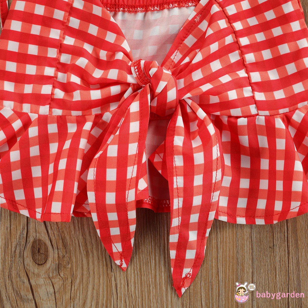 Bộ Đồ 2 Món Thời Trang Mùa Hè Áo Không Tay Viền Bèo + Quần Short Denim Rách Cho Bé Gái