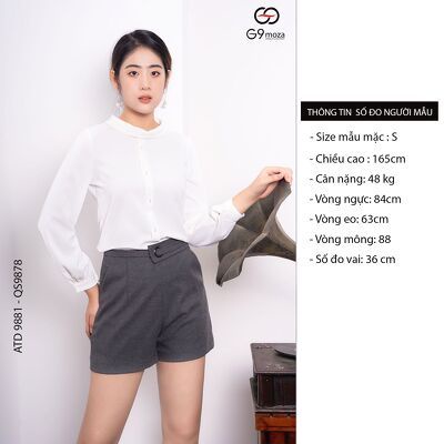 Áo tay dài 9881 G9moza với chất liệu Cát tạo phong cách Đi chơi, công sở Trẻ trung, phong cách