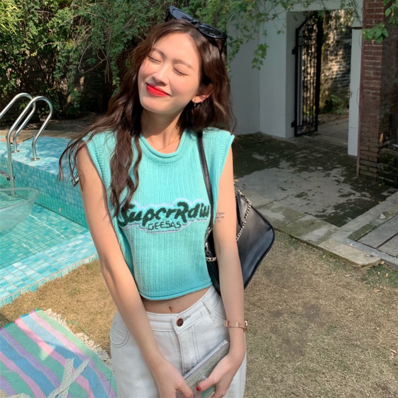 Áo Sát Nách Cổ Tròn Dáng Rộng Thời Trang Cá Tính Trẻ Trung