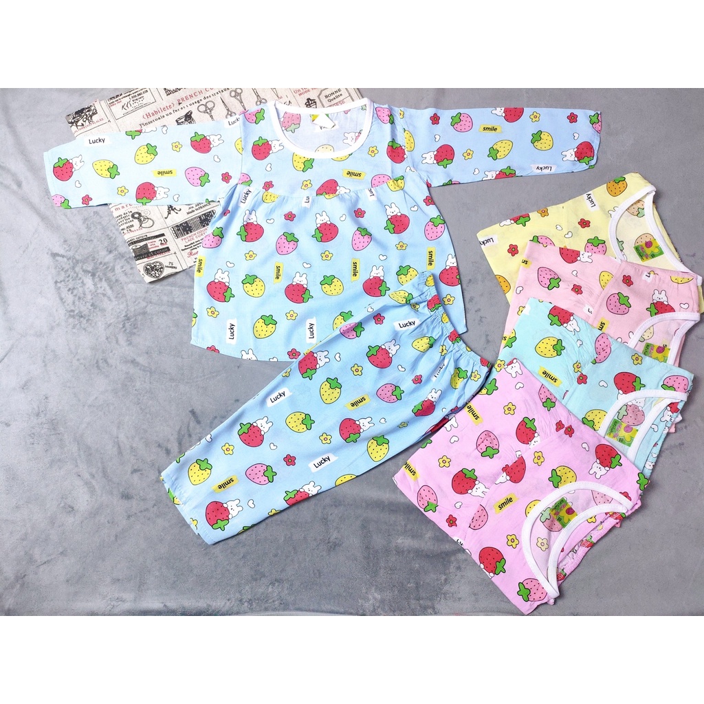 Combo 3 bộ tole tay dài bé gái