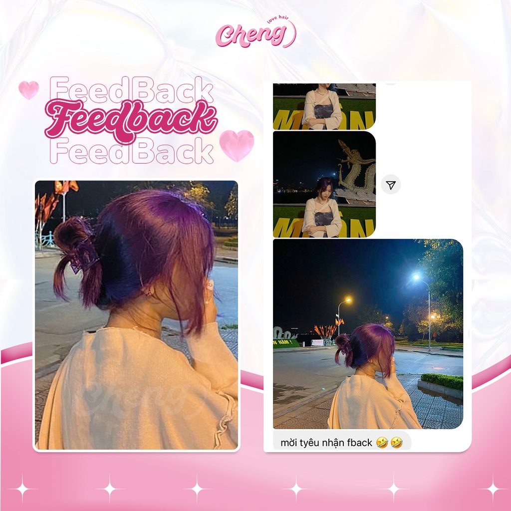 Thuốc Nhuộm Tóc Màu XANH TÍM Blue Violet | Chenglovehair, Chenglovehairs