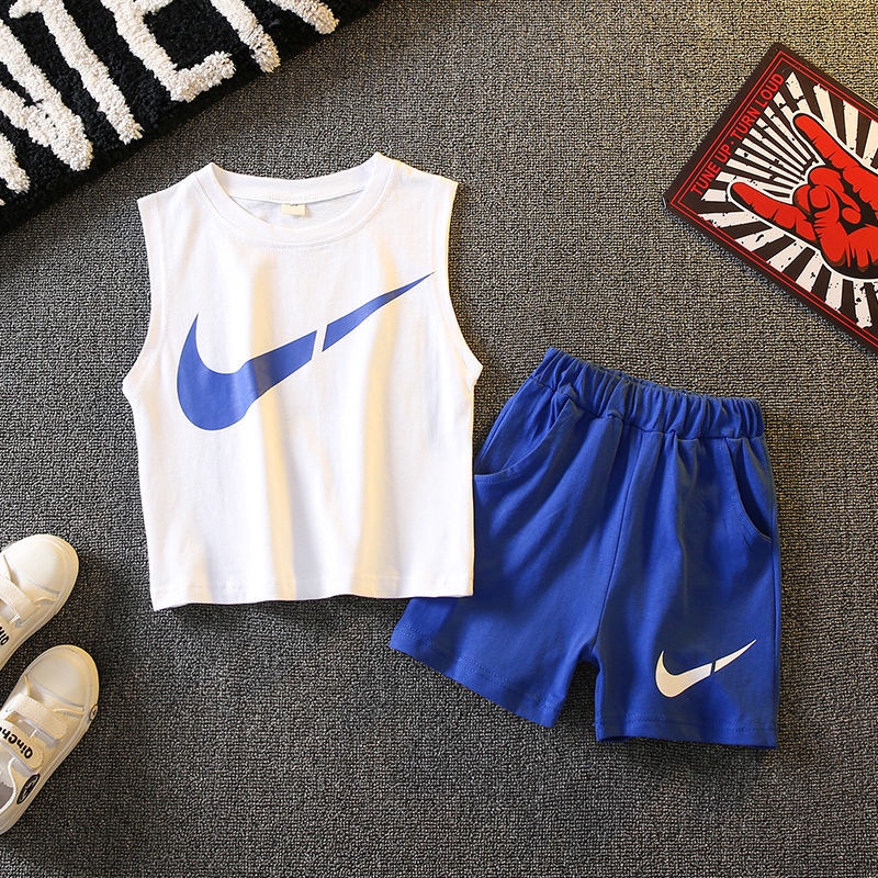 Set Áo Thun Ba Lỗ Và Quần Short Thời Trang Mùa Hè 2022 Phong Cách Hàn Quốc Mới Cho Bé Trai