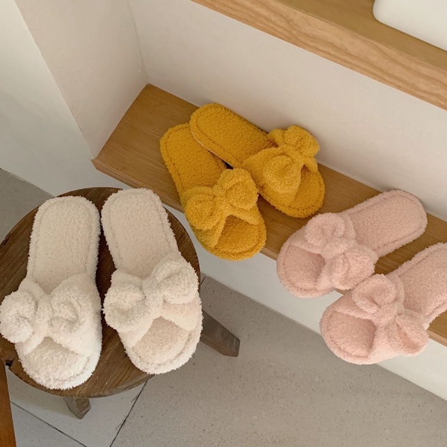 Dép Bông Đi Trong Nhà Cao Cấp Phong Cách Nhật Bản
