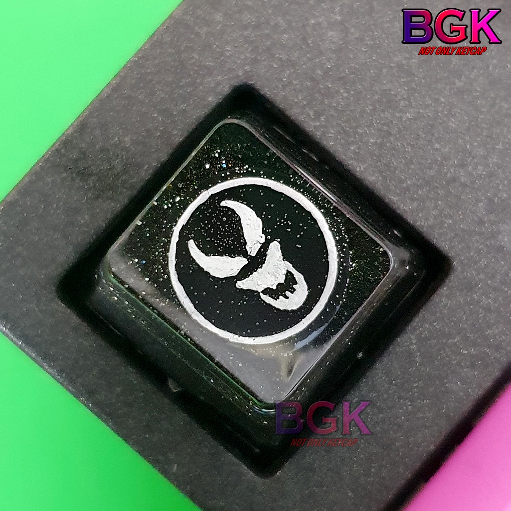 Keycap Lẻ hình LOGO Venom Marvel OEM profile ( keycap resin độc lạ )( Keycap Artisan )
