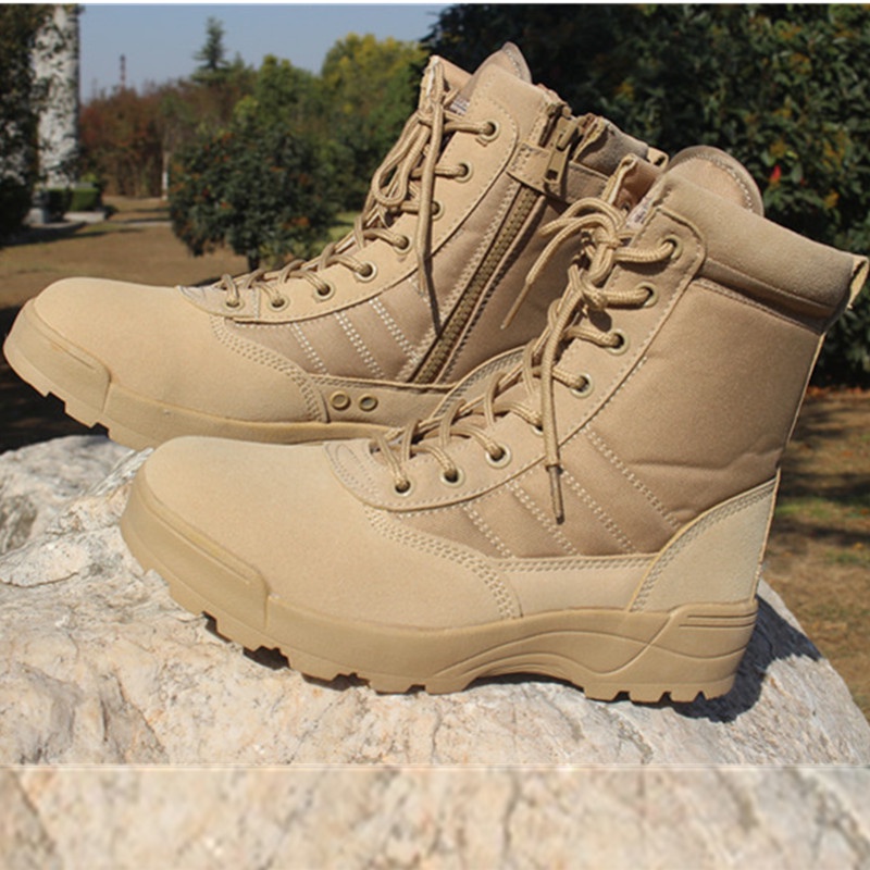 ⛰️Giày Bốt Nam⛰️ Cổ Cao Thoáng Khí Phong Cách Quân Đội RKC032