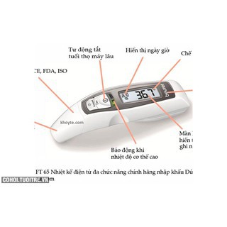 Nhiệt kế điện tử đo tai trán beurer FT65