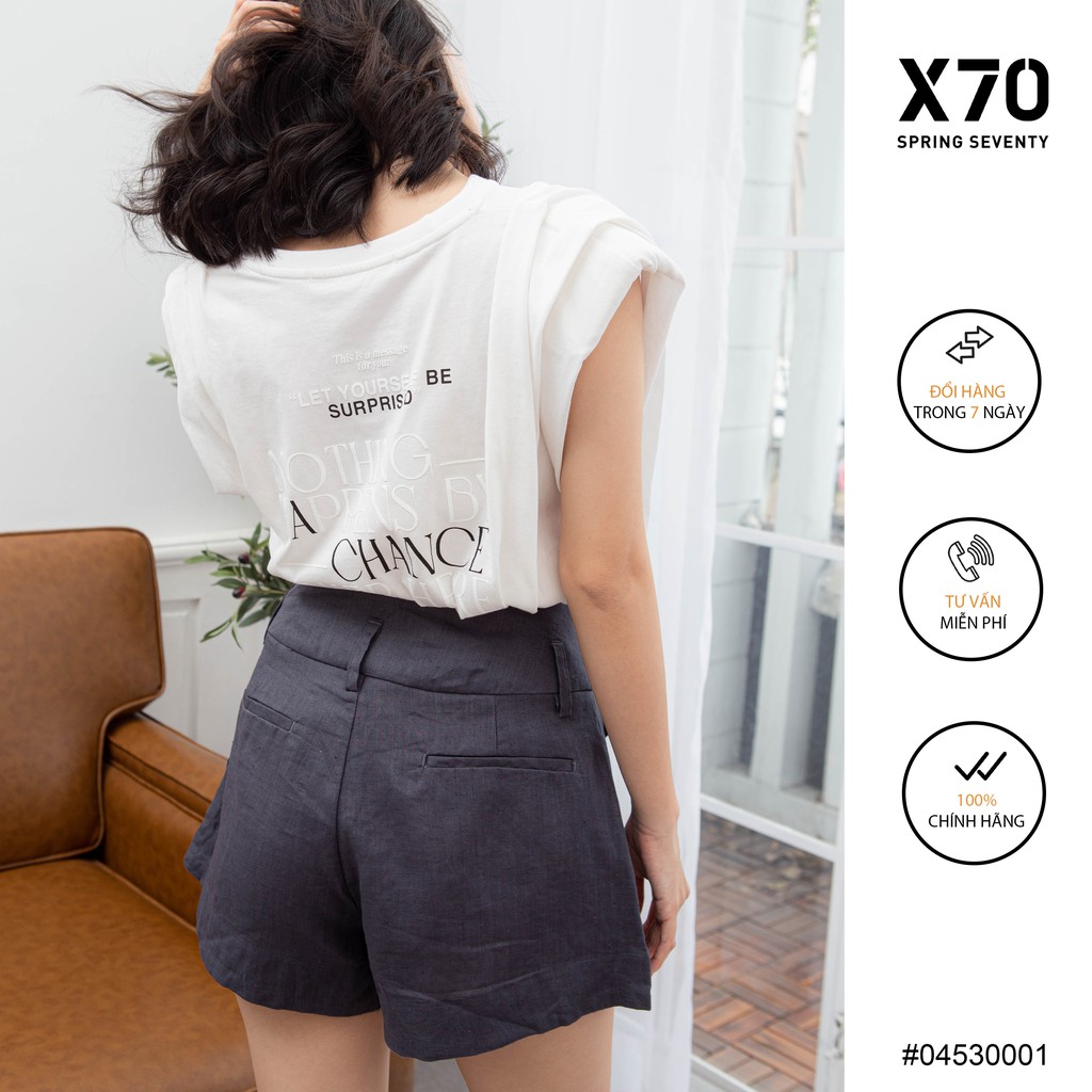 Quần Short Nữ Linen Thời Trang X70 - 04530001