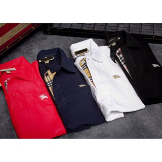 Áo Polo Nam Tay Ngắn Có Cổ Ngựa BBR London Cổ Điển