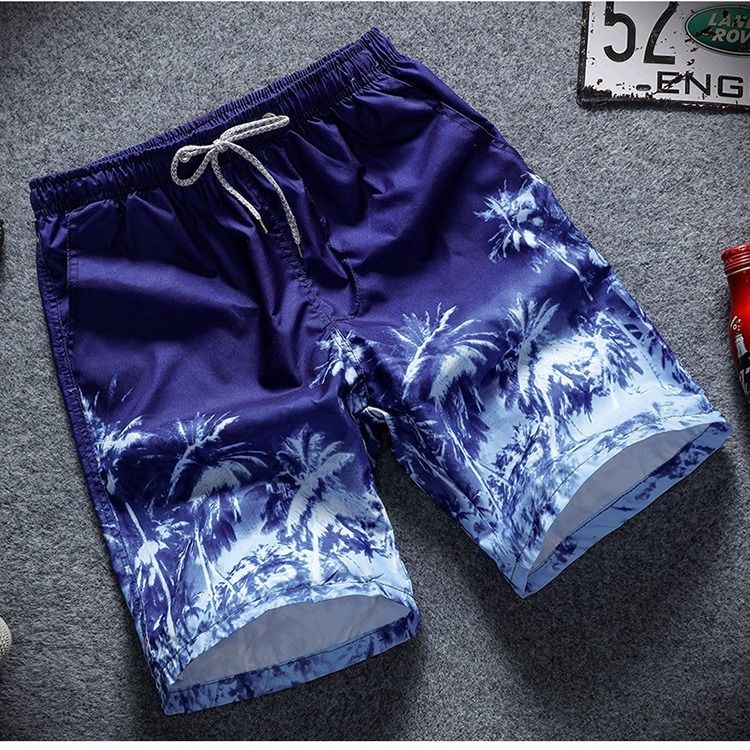 Quần Short Đi Biển Ống Rộng Mau Khô Thời Trang Cho Nam