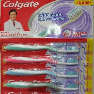 Combo 6 cây Bàn chải đánh răng Colgate Mềm mảnh