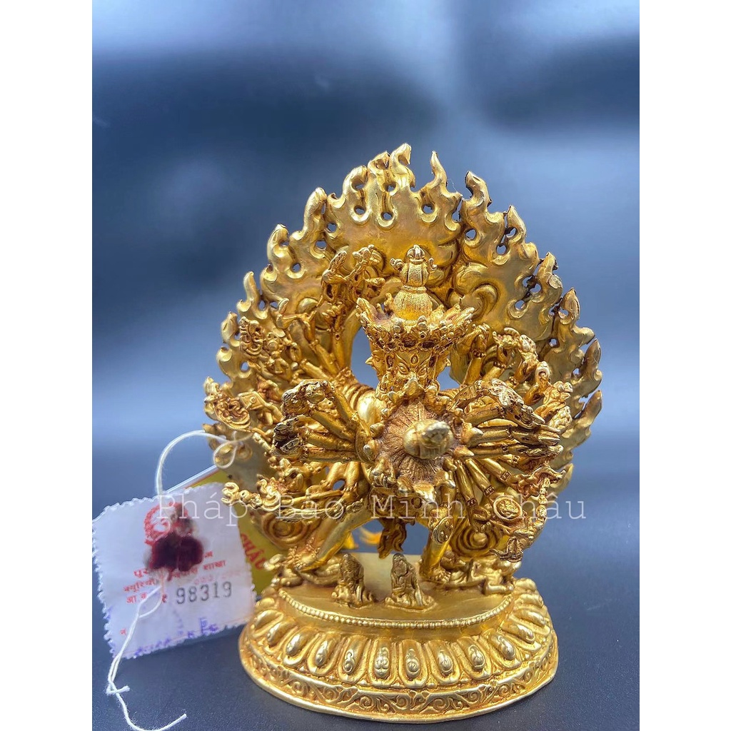 [PBMC] Tượng đồng Nepal Kalachakra 12cm (Pho)