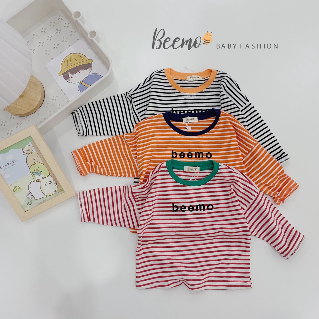 Áo phông dài tay kẻ sọc Hàn Quốc cho bé - Beemo