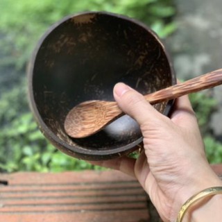 Bát gáo dừa phụ kiện trộn bột