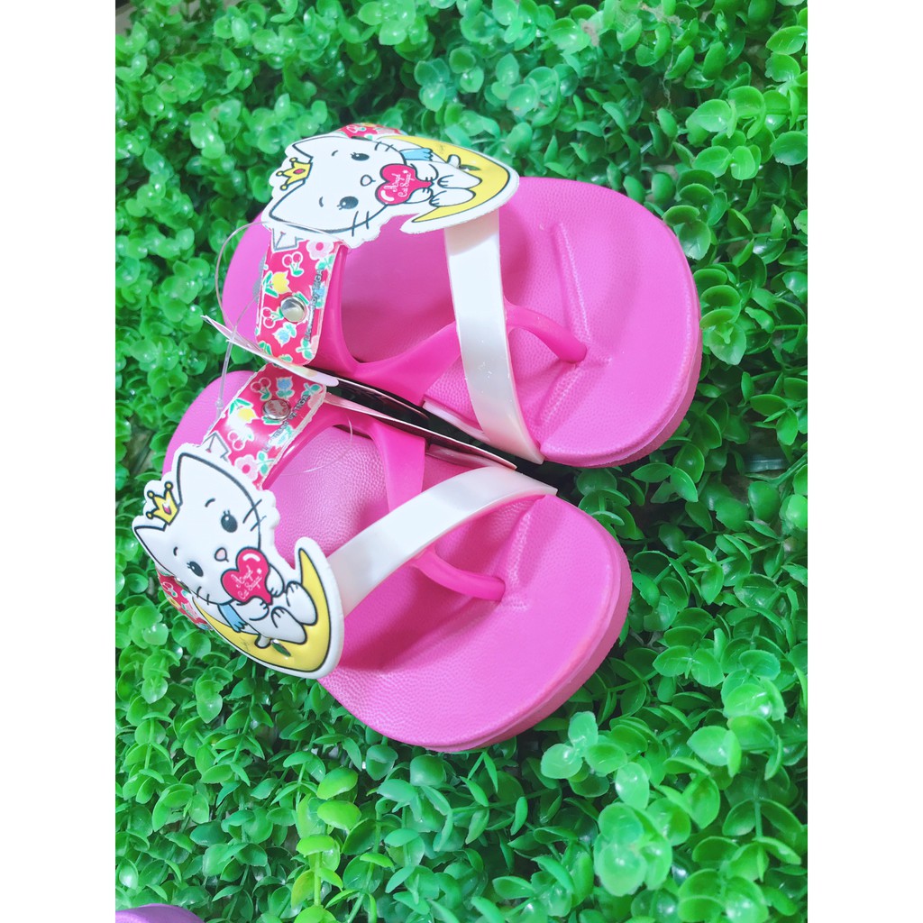 Dép quai ngang xỏ ngón hello kitty cho bé gái hãng RED APPLE Thái Lan