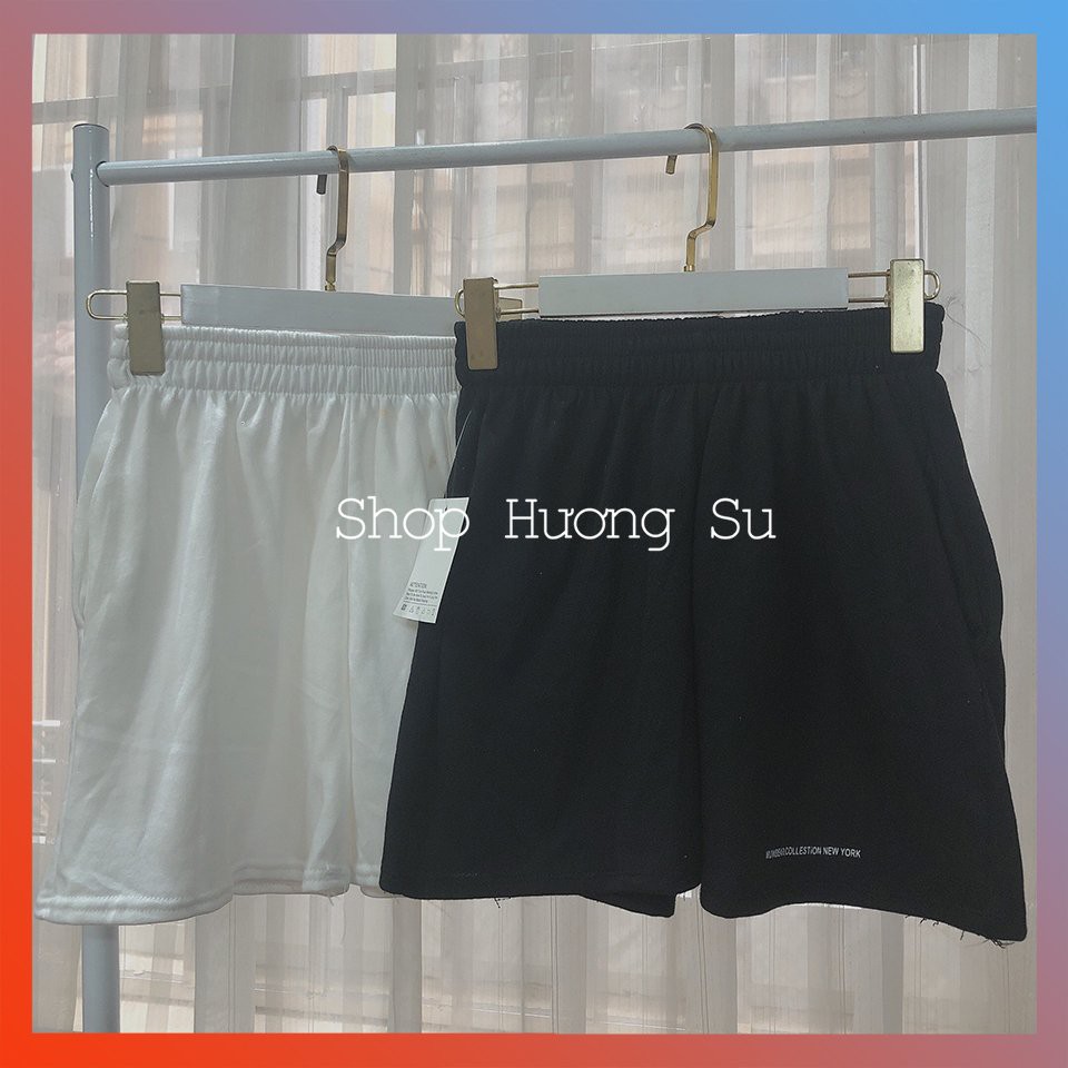 quần shorts basic dòng chữ nhỏ-HươngSu-(PVN1151)