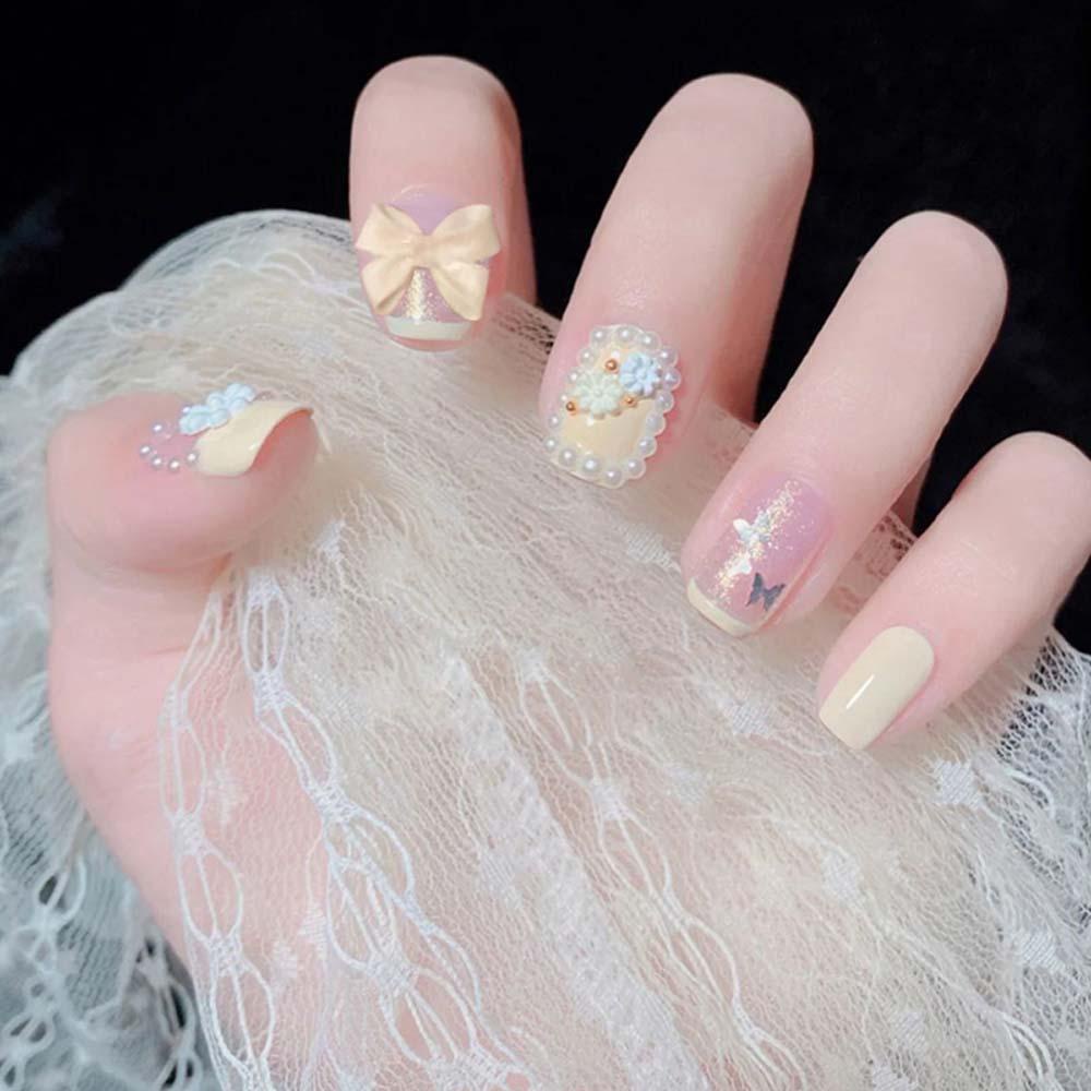 Hạt Cườm 3D Nhiều Màu Sắc Dùng Trang Trí Móng Tay Nghệ Thuật DIY