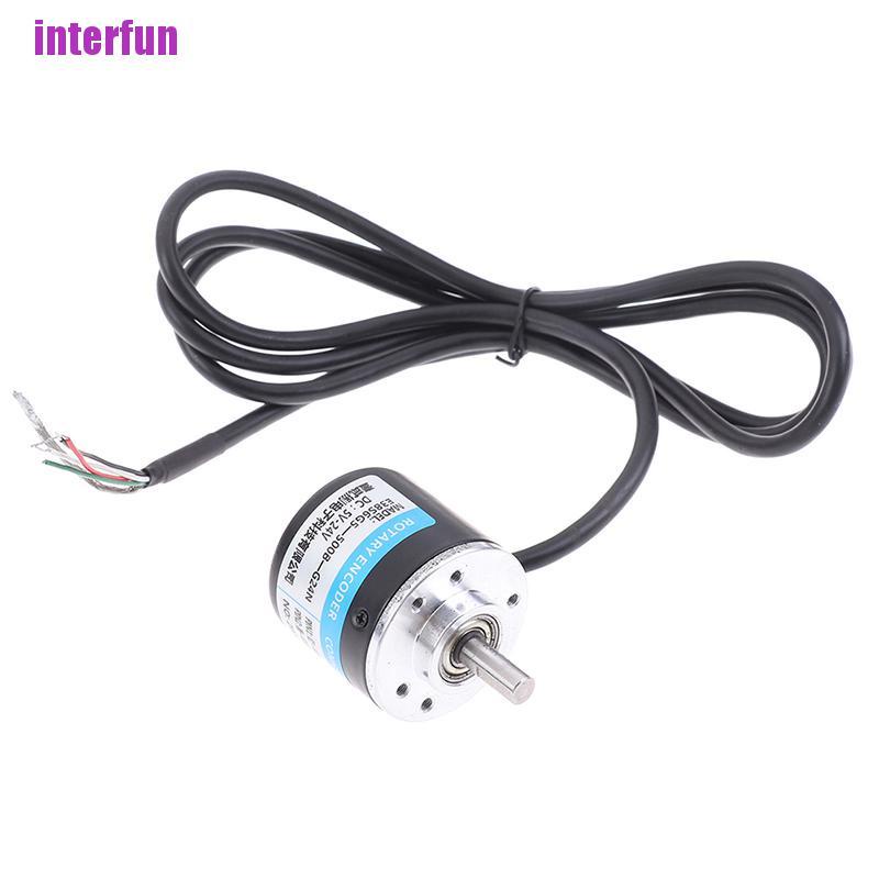 [Interfun1] 100/200/360/400/500/600P/R Photoelectric Incremental Rotary Encoder 5V-24V [Fun]