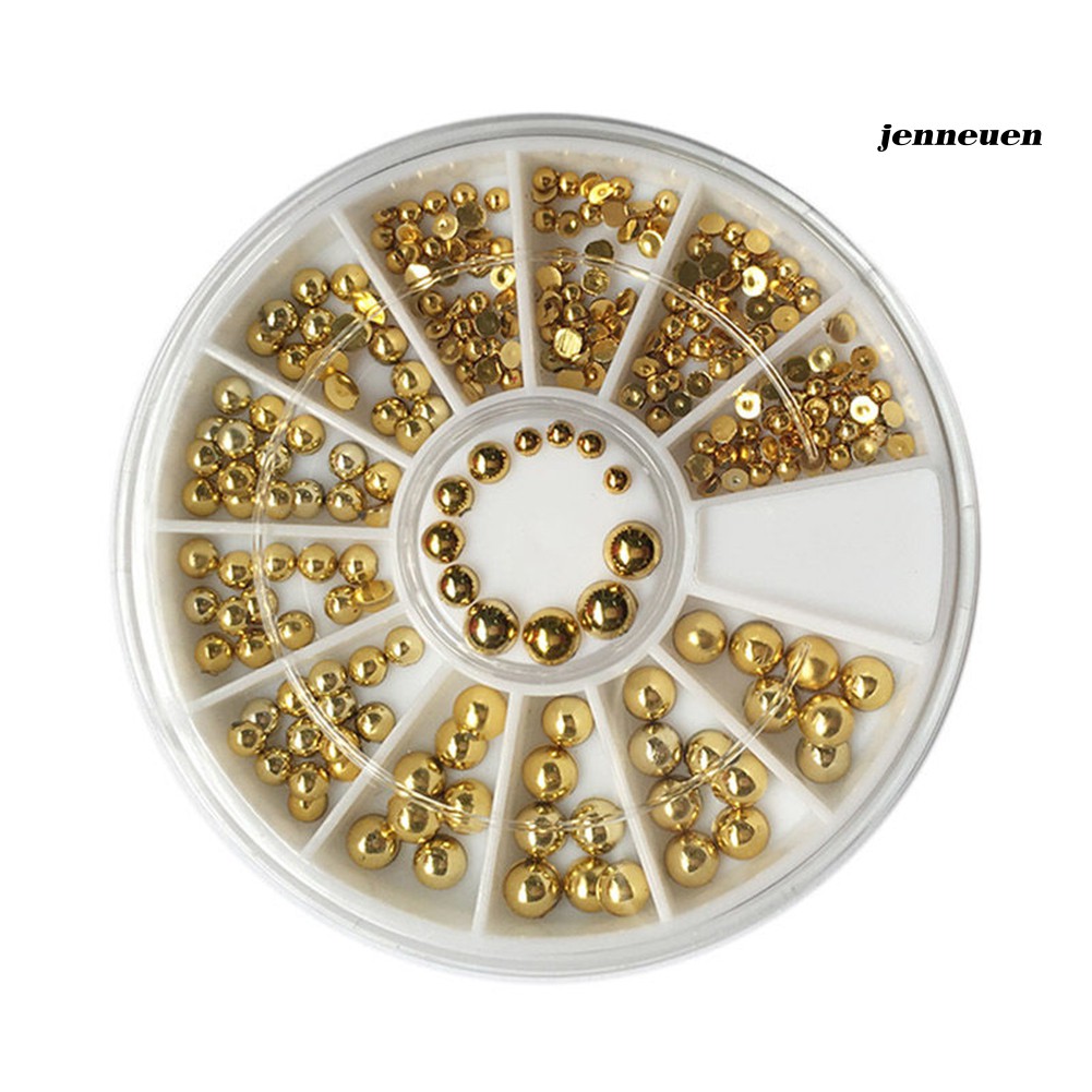 [Hàng mới về] Phụ Kiện Hạt Cườm 3D 2/3/4mm Đính Móng Tay Trang Trí Nghệ Thuật Tự Làm