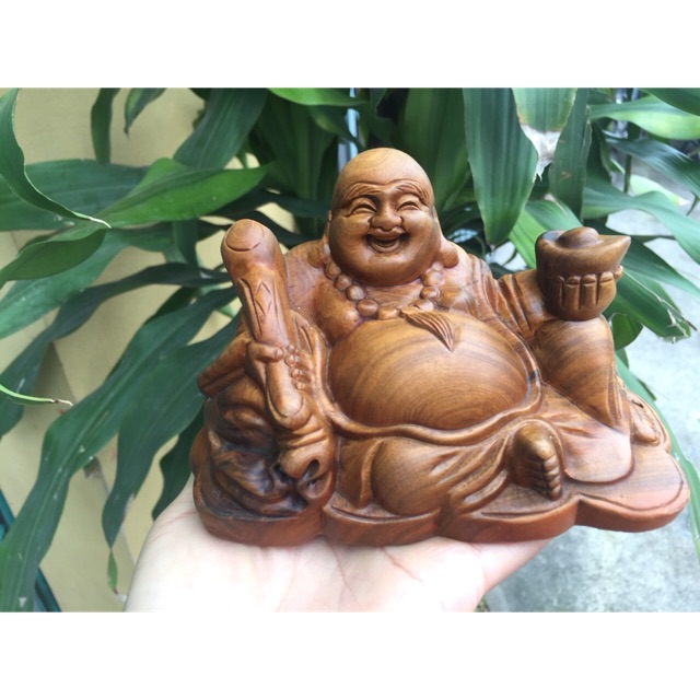 Tượng Phật Gỗ Bách Xanh Để Ô Tô 250K