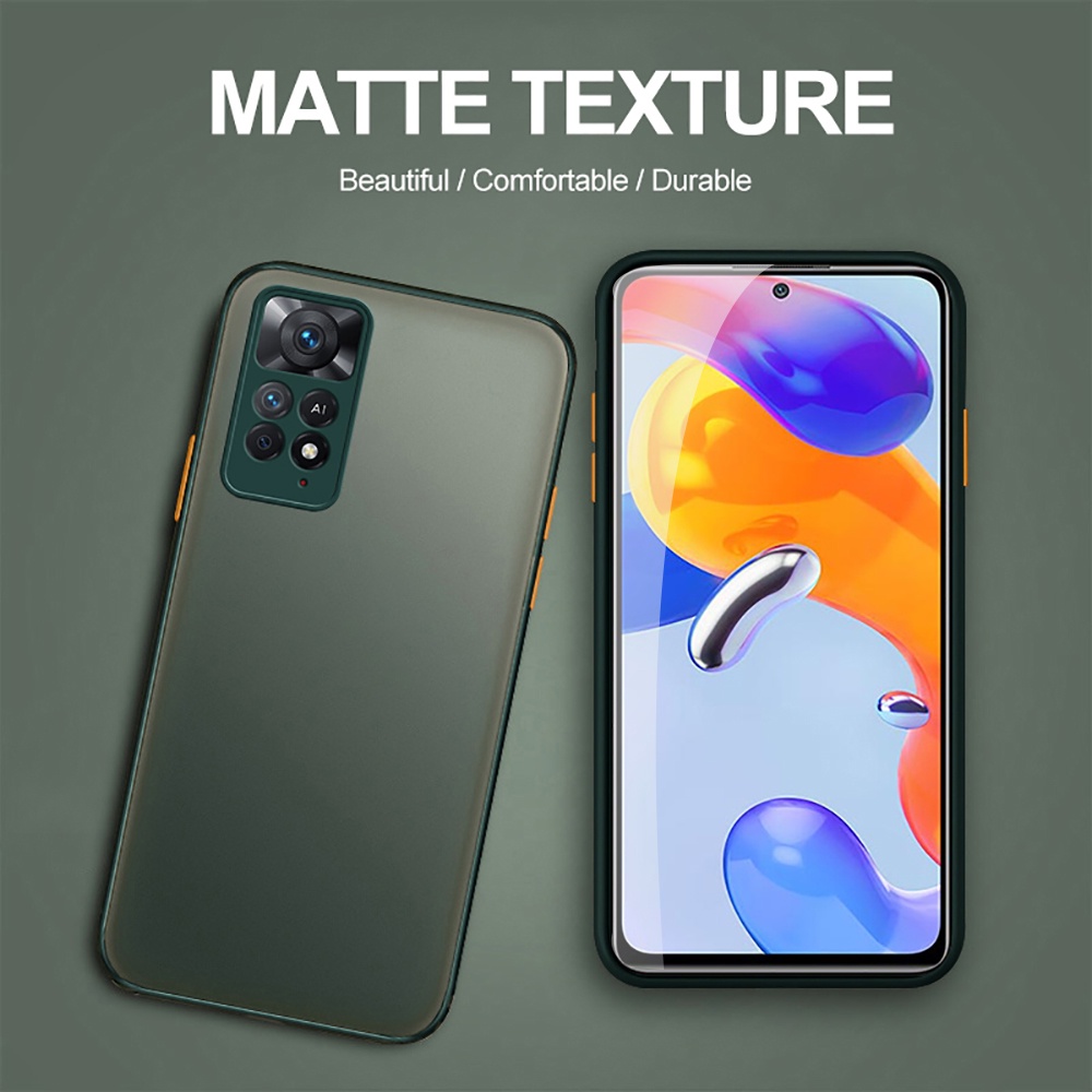 Camera Protection Phone Case Xiaomi Redmi Note 11 Pro + 5G Global Plus 4G 11S 11E  2022 Matte Translucent Shockproof Back Cover