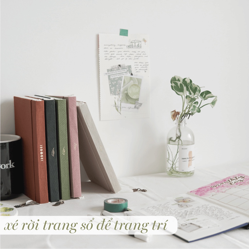 Sổ tay cao cấp Dreams Come True 🎨160 GSM 🎨 6 màu bìa vải linen | teayoushop 🍃