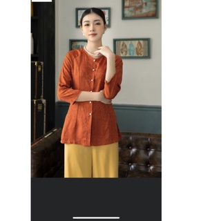 Bộ đi lễ chùa nữ - đồ lam pháp phục đi chùa lụa đẹp cao cấp trang nhã