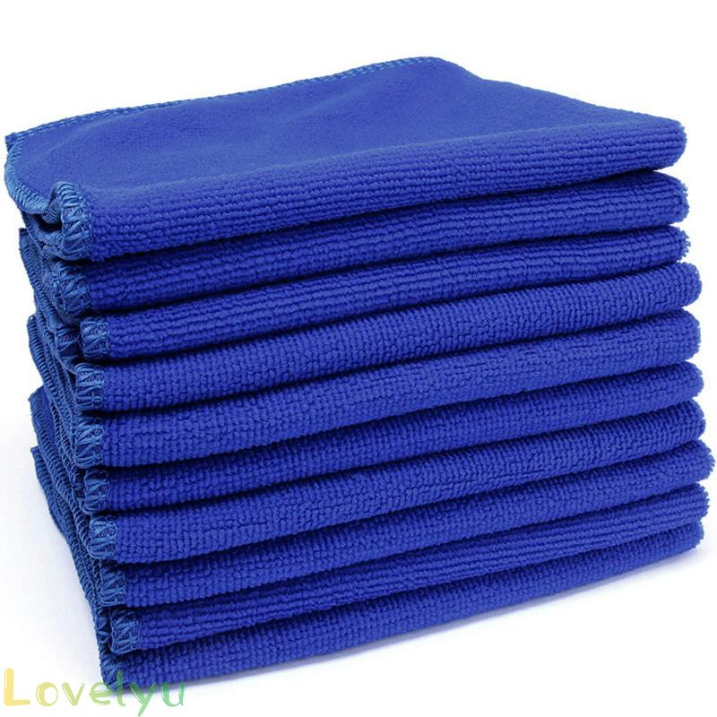Set 10 Khăn Mềm Vệ Sinh Xe Hơi Chất Lượng Cao