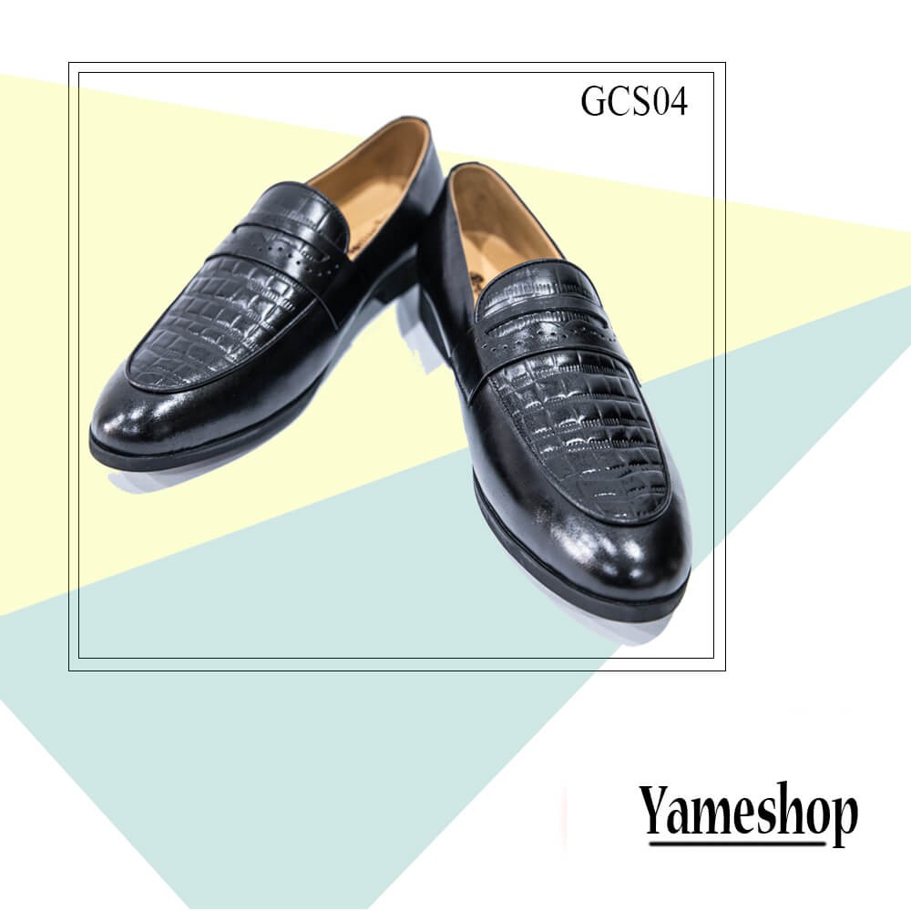 Giày da vân cá sấu cao cấp Versage GSC04(Tặng 1 đôi lót giày/sp)